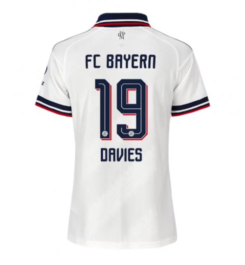 Bayern Munich Alphonso Davies #19 Bortedrakt Dame 2026-27 Korte ermer Bayern Munich Alphonso Davies #19 Bortedrakt Dame 2026-27 Korte ermer